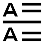 Text Vertical Alignment SVG Icon